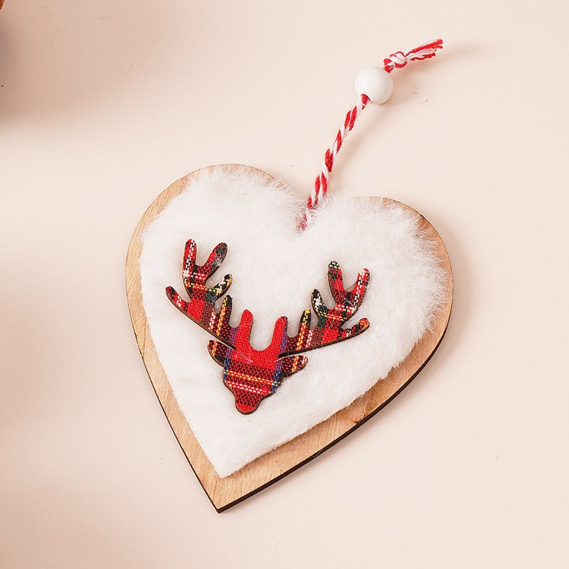 Wooden Christmas Ornaments for a Cozy Nordic Tree Set