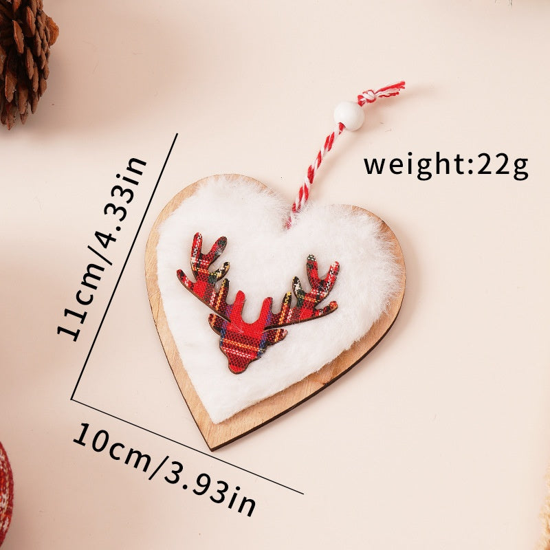 Wooden Christmas Ornaments for a Cozy Nordic Tree Set