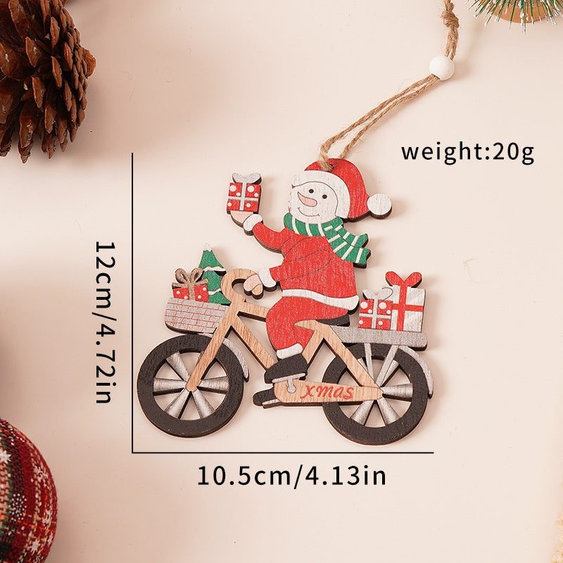 Christmas Wooden Ornaments for Rustic Holiday Tree Decor