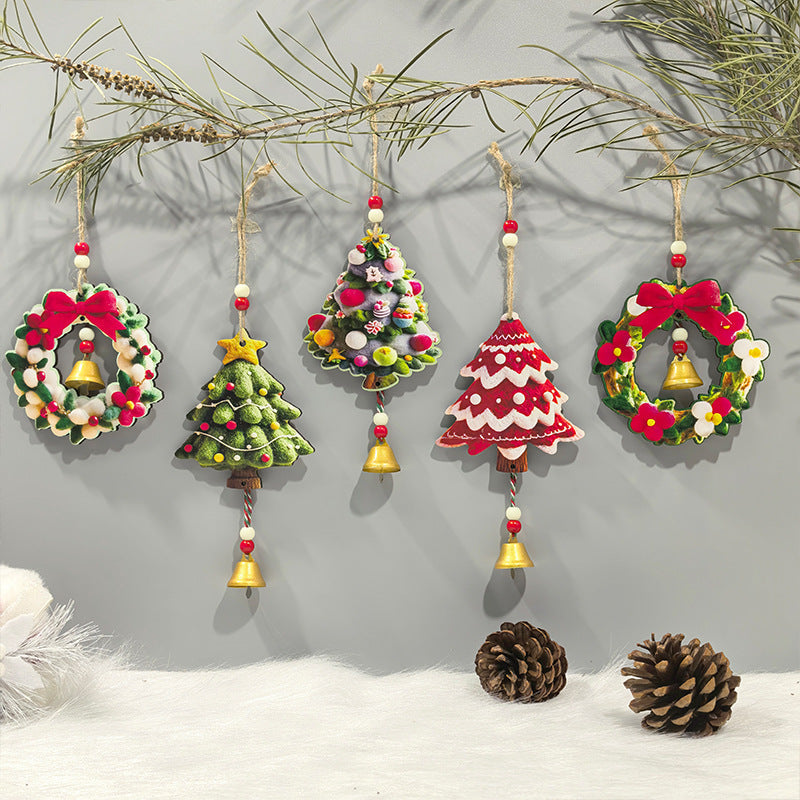 Wooden Christmas Ornaments for Festive Tree Decor