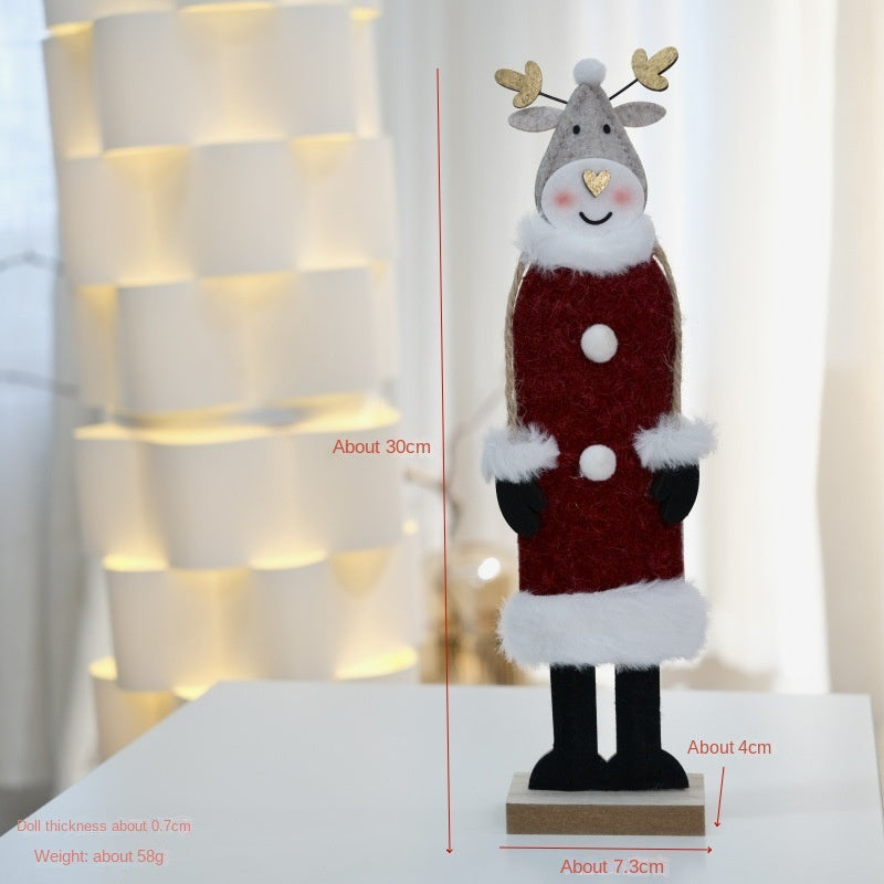 Wooden Felt Deer Trio – Christmas Window Display Decor