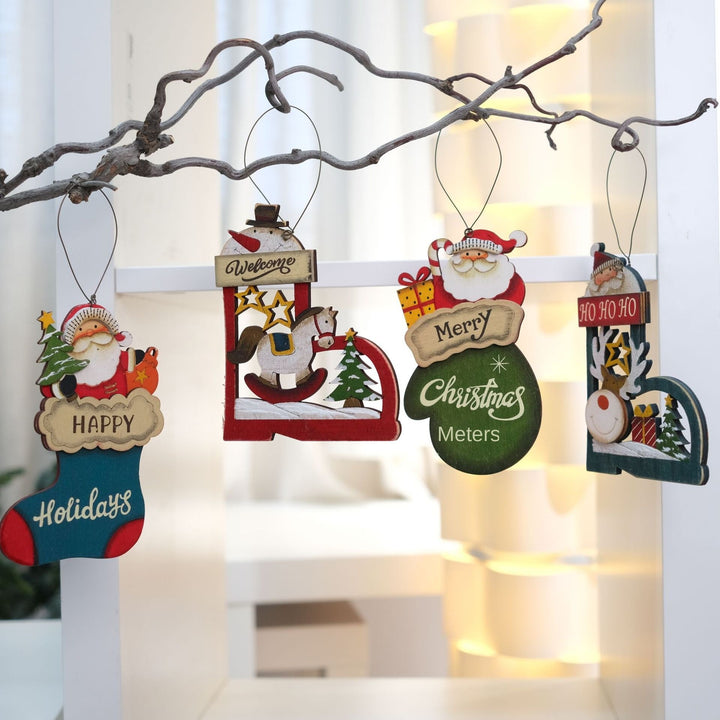 Wooden Christmas Ornaments for Vintage Holiday Cheer