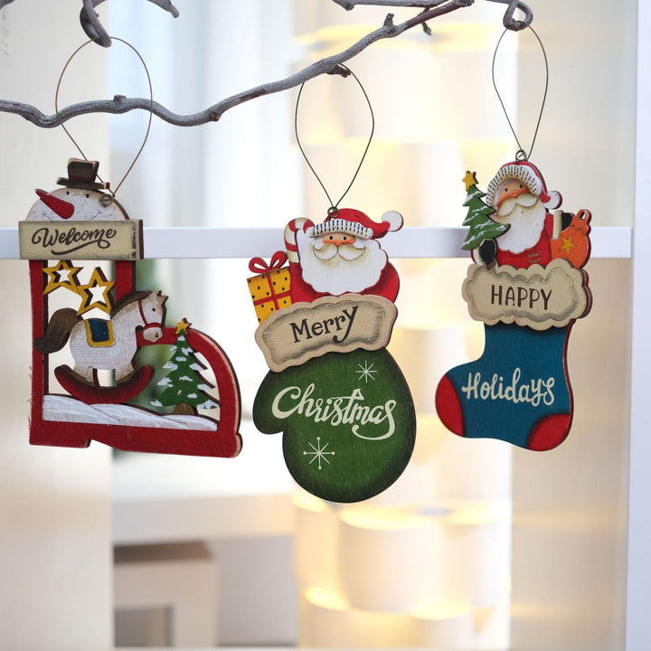 Wooden Christmas Ornaments for Vintage Holiday Cheer