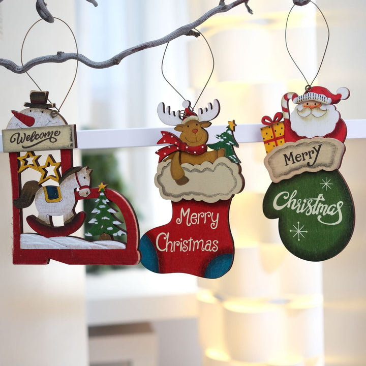 Wooden Christmas Ornaments for Vintage Holiday Cheer