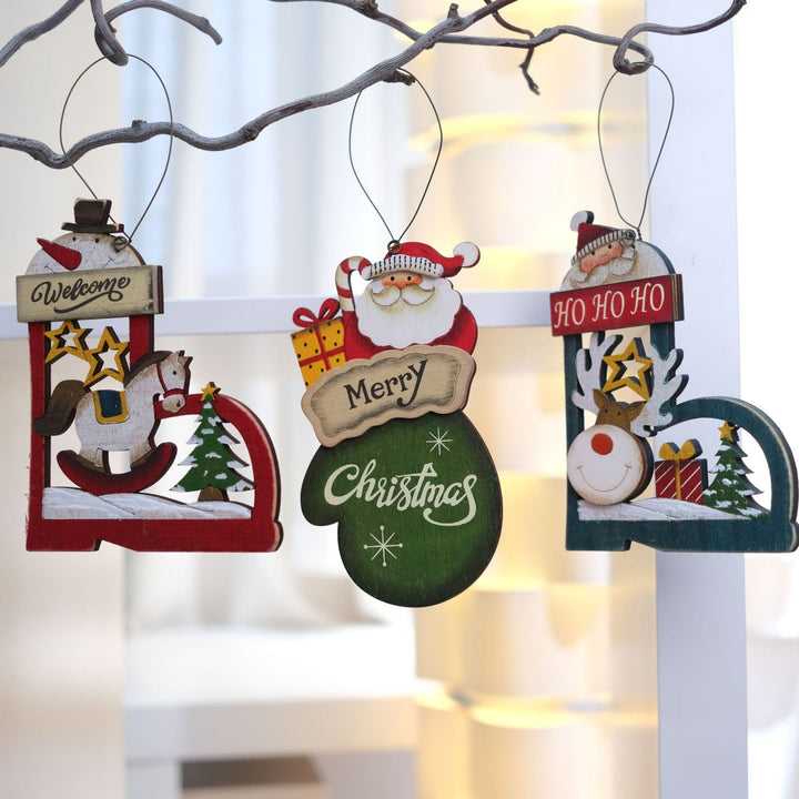 Wooden Christmas Ornaments for Vintage Holiday Cheer