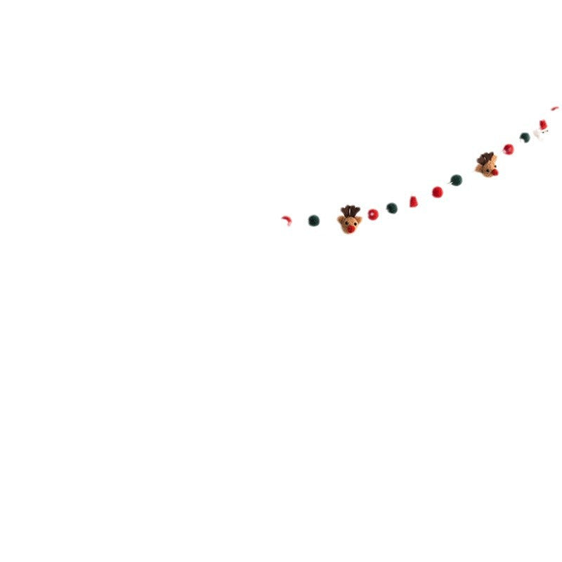 Christmas Felt Garland for Cozy Holiday Wall Decor
