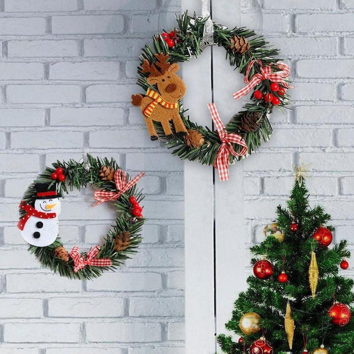 Christmas Wreath Garland – Cheerful Holiday Door Decor