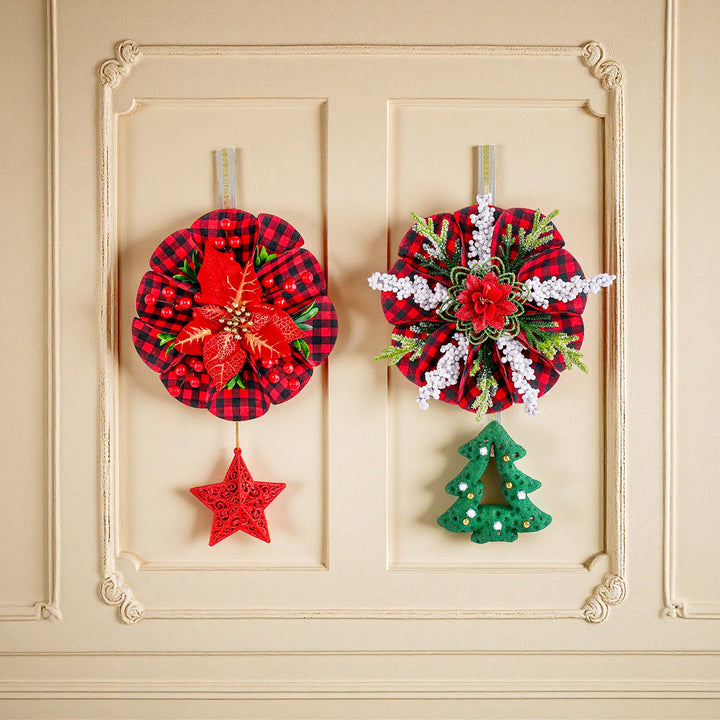 Christmas Wreath Door Decorations for Festive Entryways