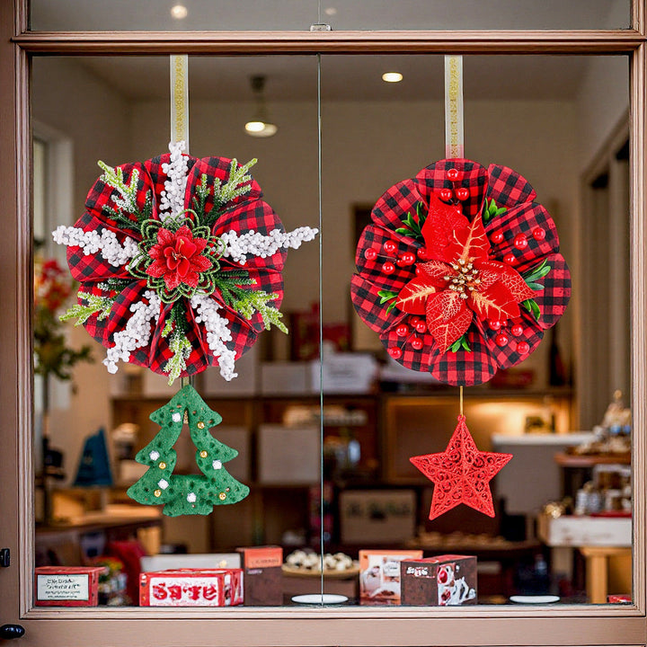 Christmas Wreath Door Decorations for Festive Entryways