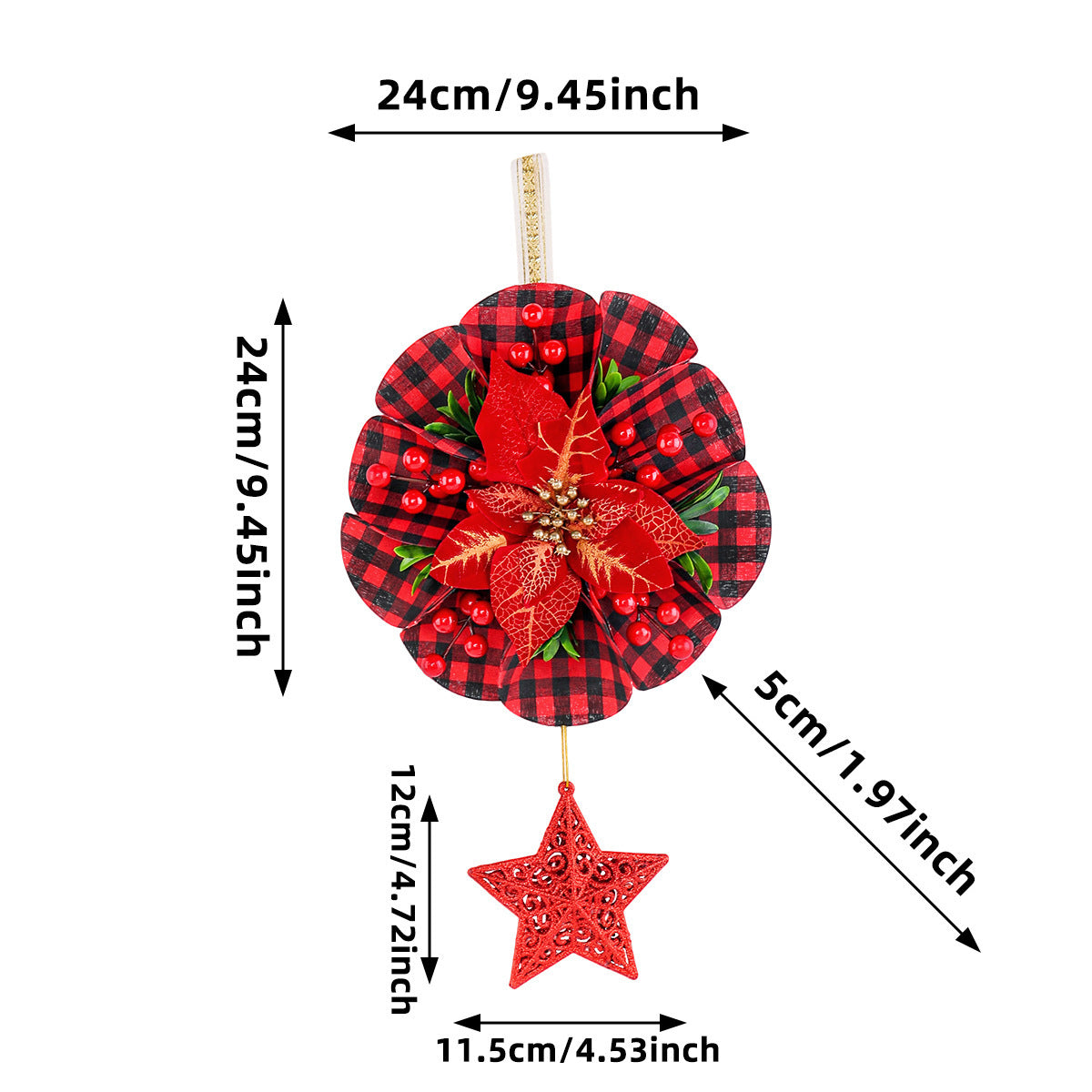 Christmas Wreath Door Decorations for Festive Entryways