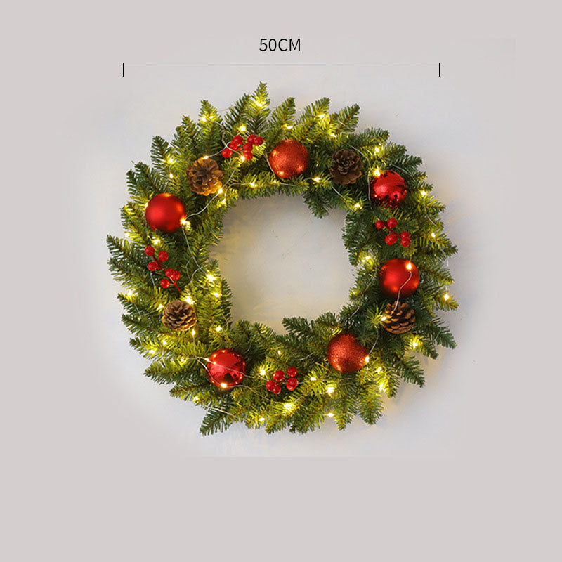 Illuminated Christmas Wreath For A Warm Festive Door