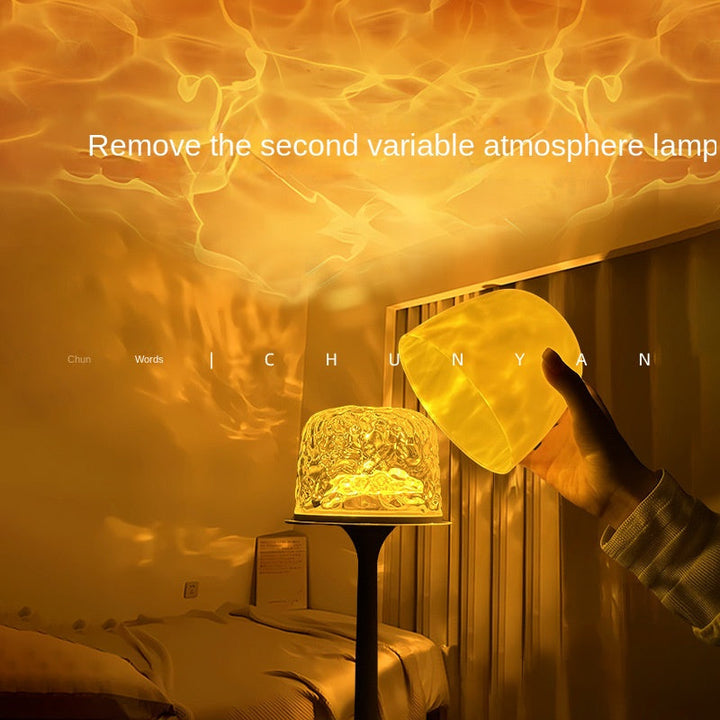 Romantic Water Ripple Table Lamp with Remote Control