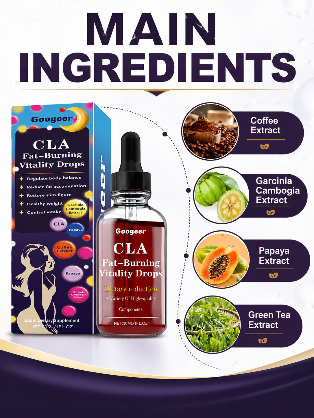 CLA Fat-Burning Drops – Toning & Slimming Support for Love