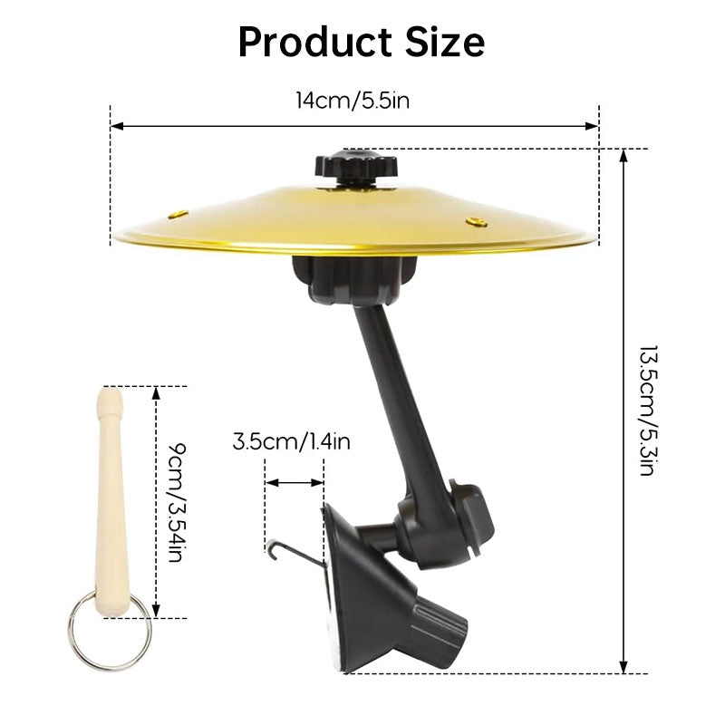 Clamp-On Mini Wind Chime Disc for Vehicle Accessories