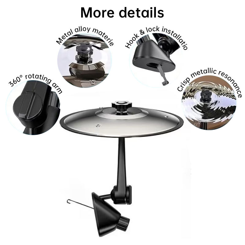 Clamp-On Mini Wind Chime Disc for Vehicle Accessories