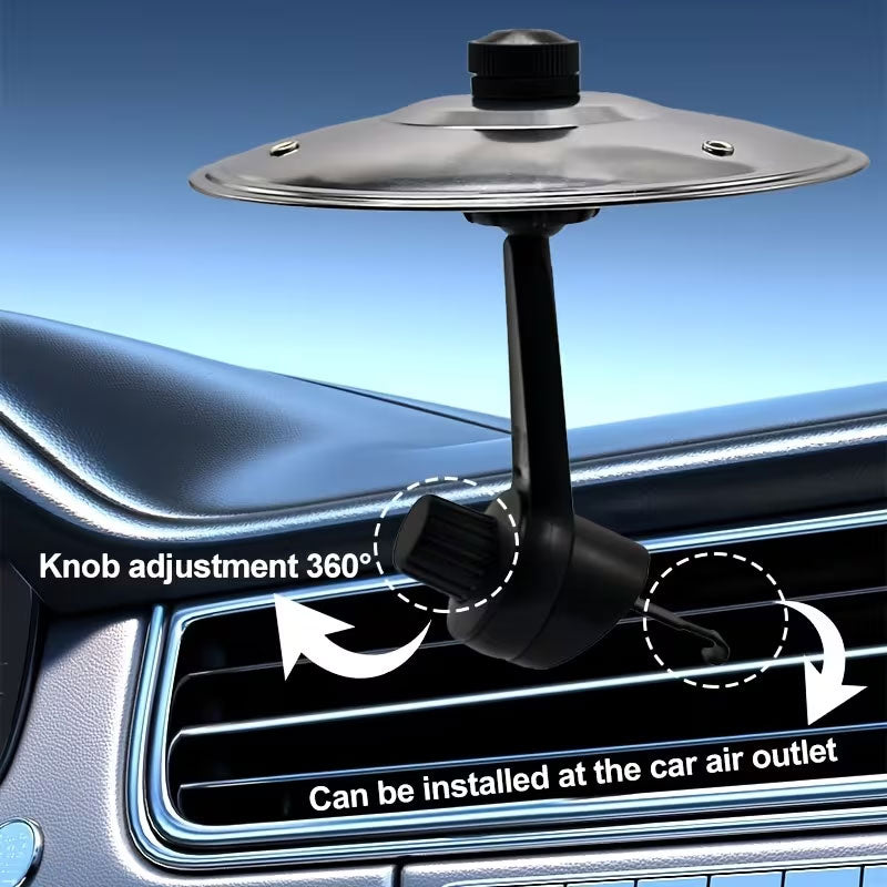 Clamp-On Mini Wind Chime Disc for Vehicle Accessories