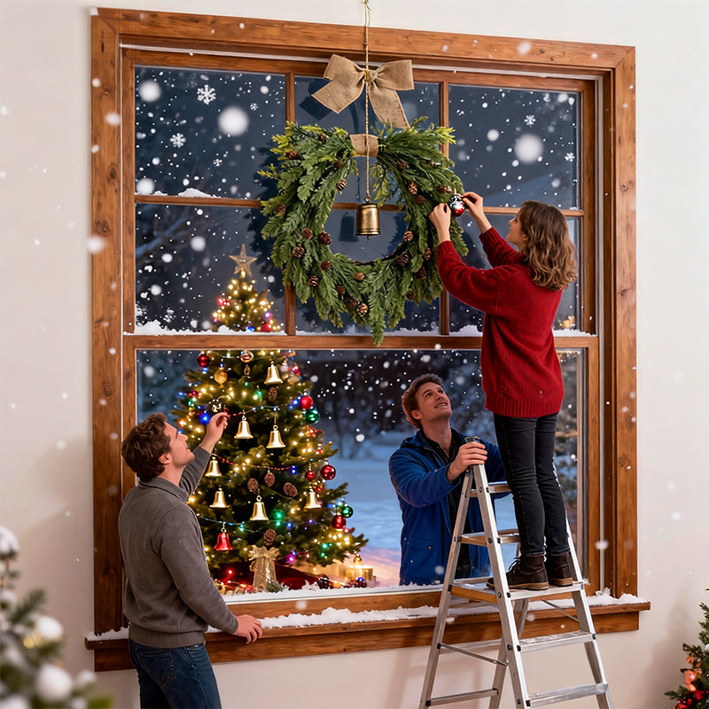 Pine Cone Christmas Wreath for Rustic Festive Doors