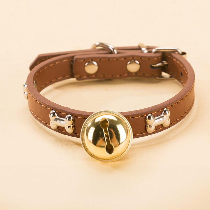 Adjustable Pet Collar With Bell for Playful Everyday Style