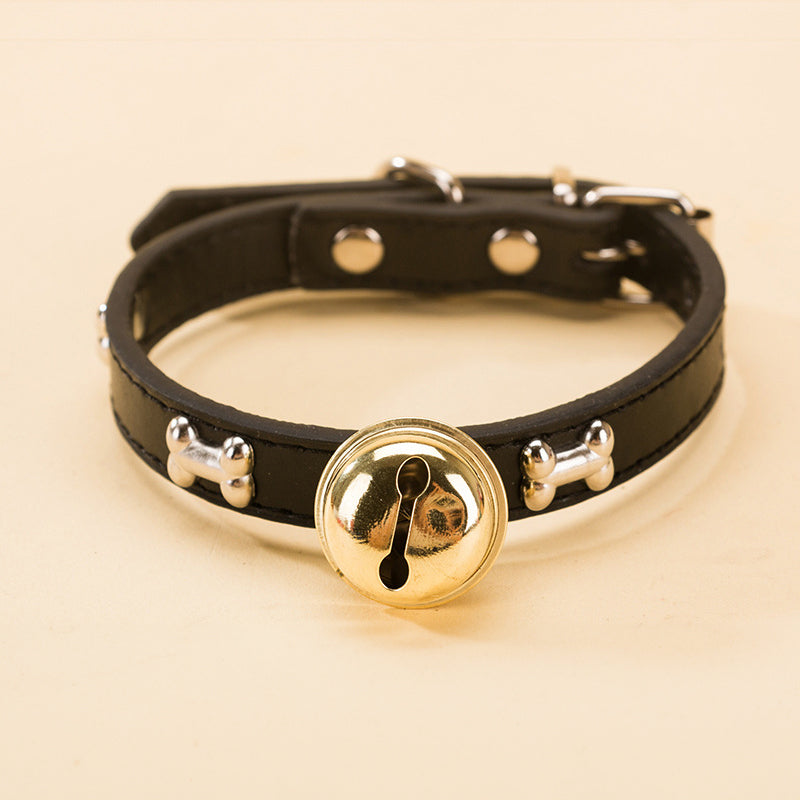 Adjustable Pet Collar With Bell for Playful Everyday Style