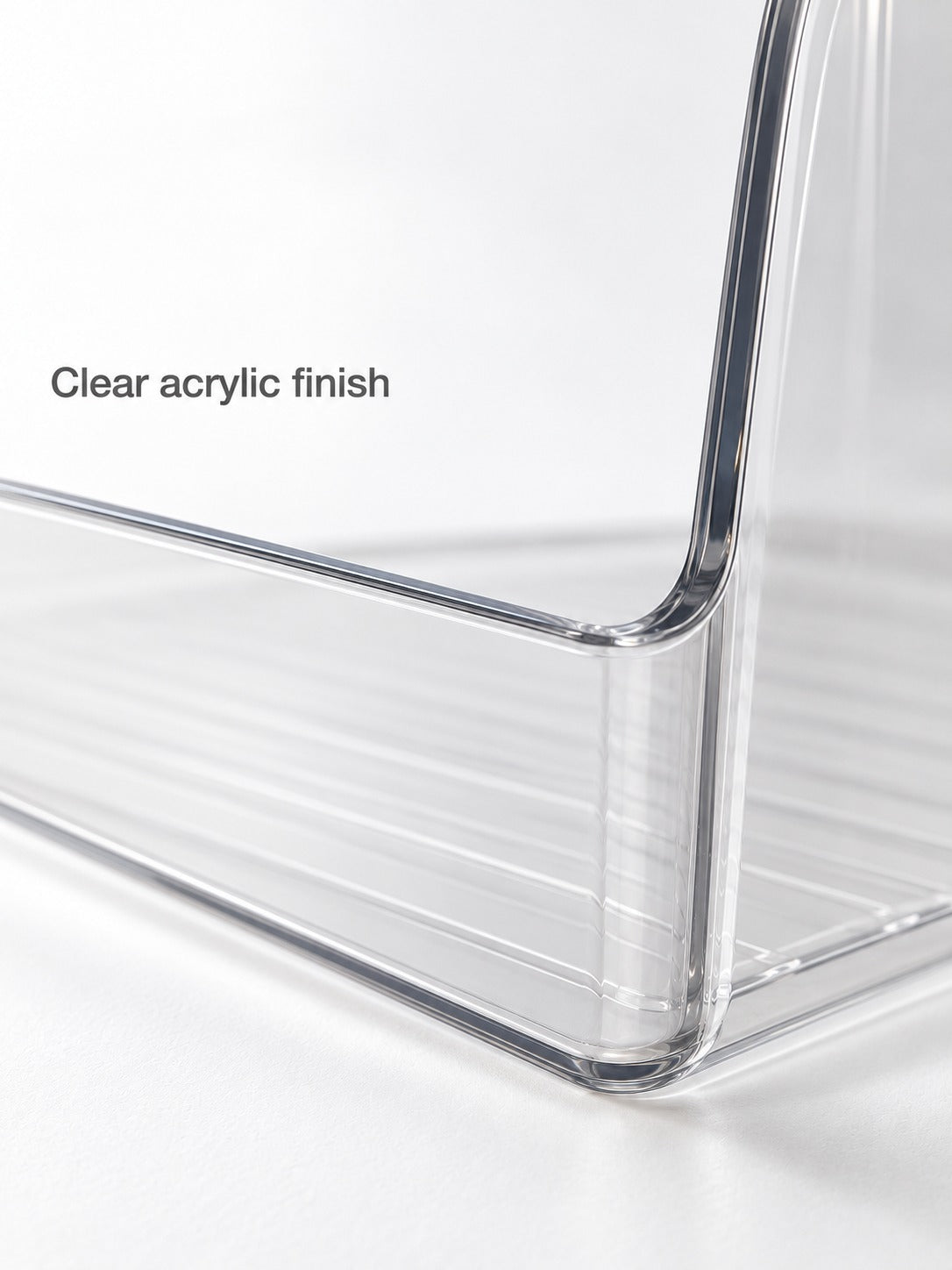 Clear Acrylic Desk Organizer with Book Slot for Students