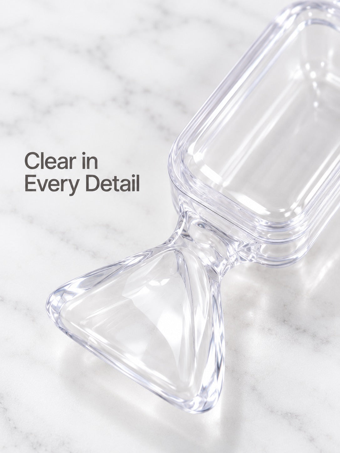Clear Candy Jewelry Box for Earrings, Portable Mini Case
