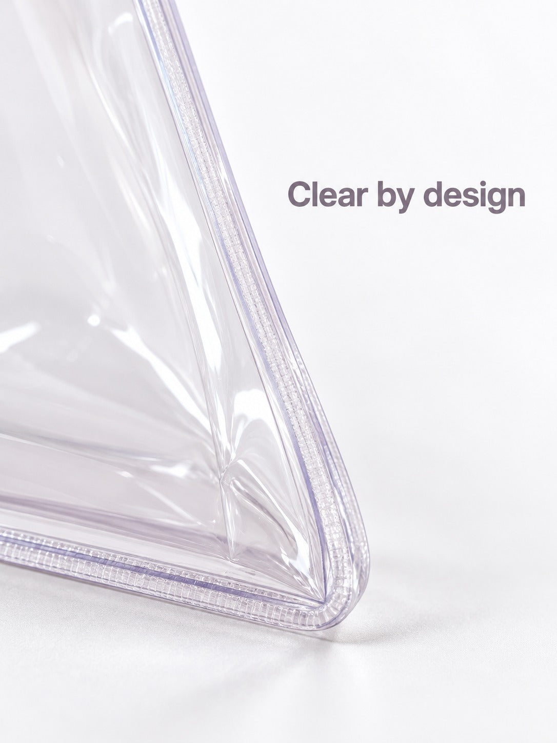 Clear PVC Hand File Bag for Bills, Tablets & Stationery