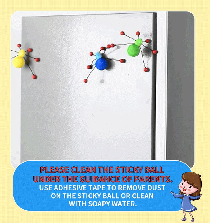 Sticky Wall Climbing Toy for Gravity-Powered Indoor Fun