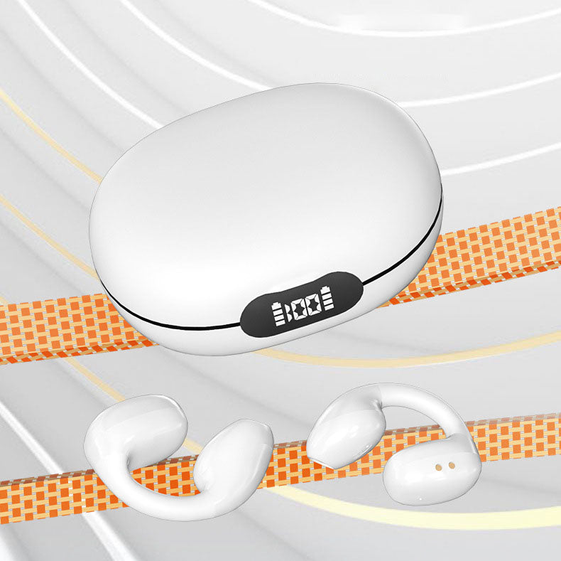 Clip-On Open-Ear Bluetooth 5.3 Earphones for Runners