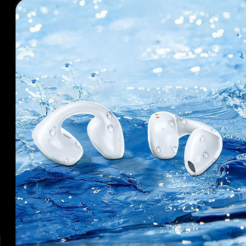 Clip-On Open-Ear Bluetooth 5.3 Earphones for Runners
