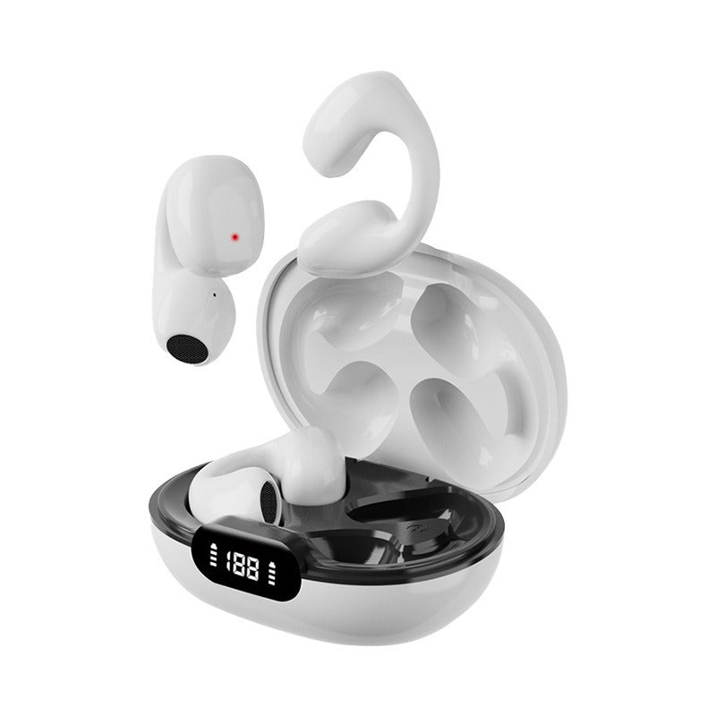 Clip-On Open-Ear Bluetooth 5.3 Earphones for Runners