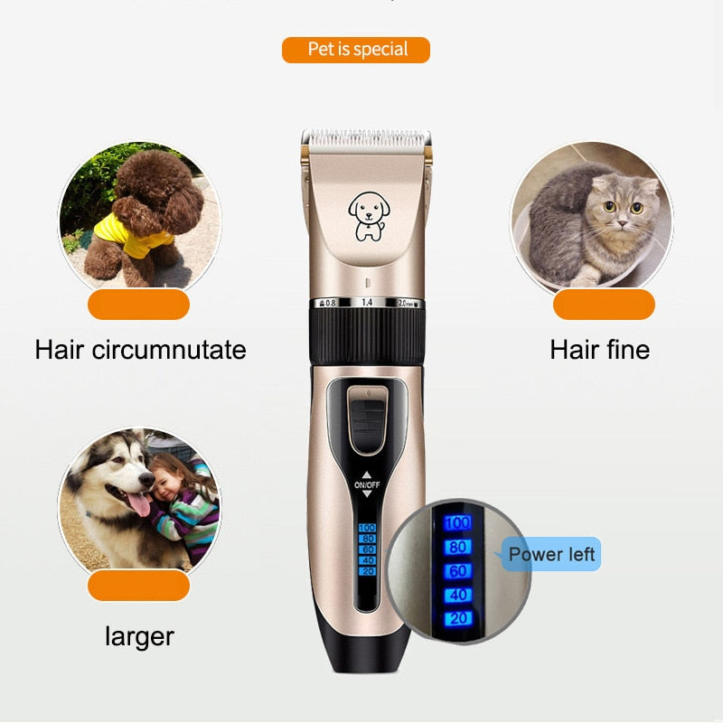 Dog Grooming Clipper With Quiet Rechargeable Control