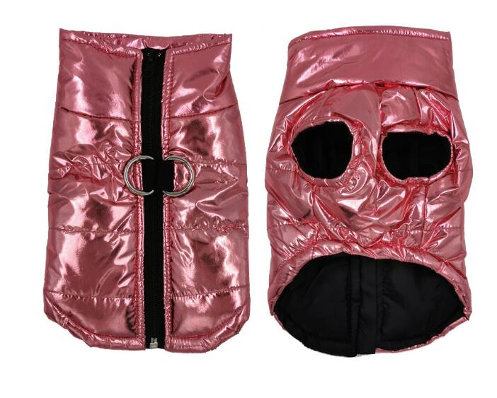 Quilted Winter Coat for Small Dogs, Zip-Up Warm Vest