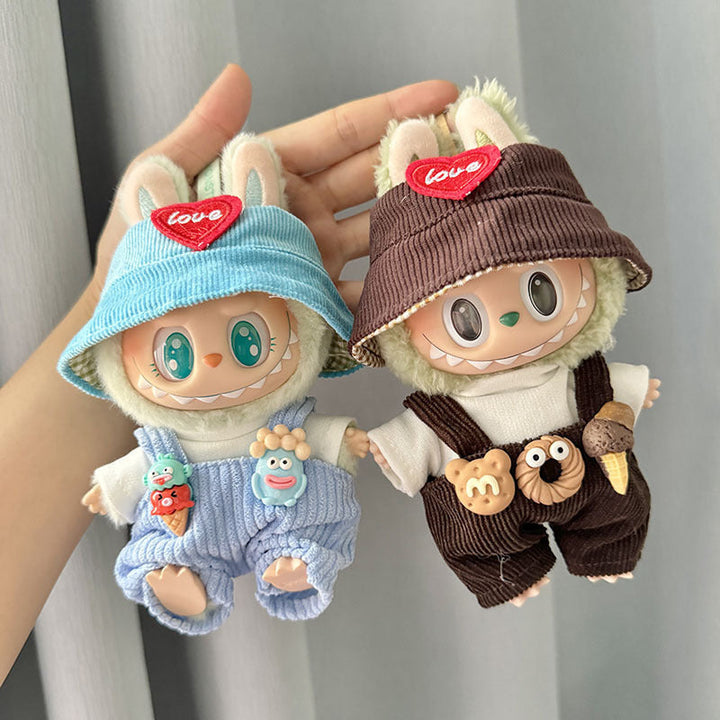 Labubu-Style Doll Outfit Set – 3-Piece Party Clothes