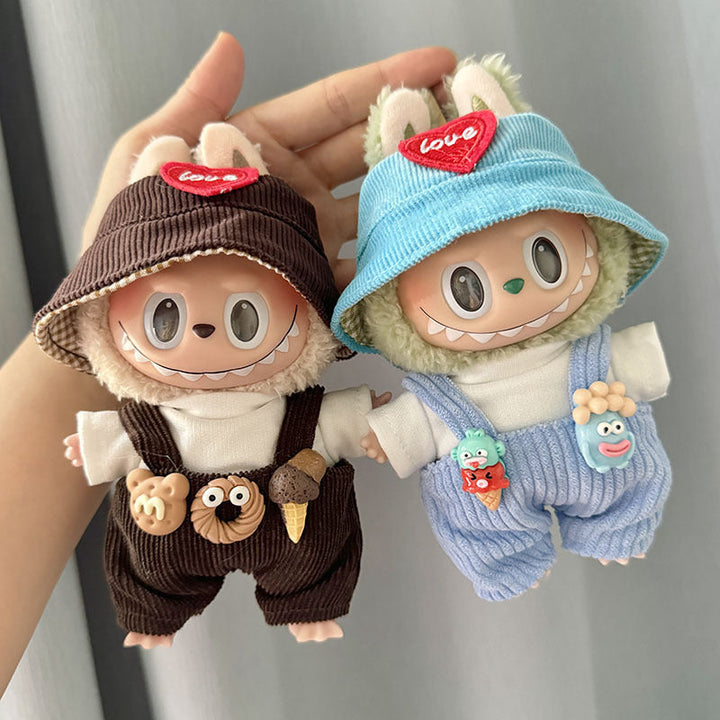 Labubu-Style Doll Outfit Set – 3-Piece Party Clothes