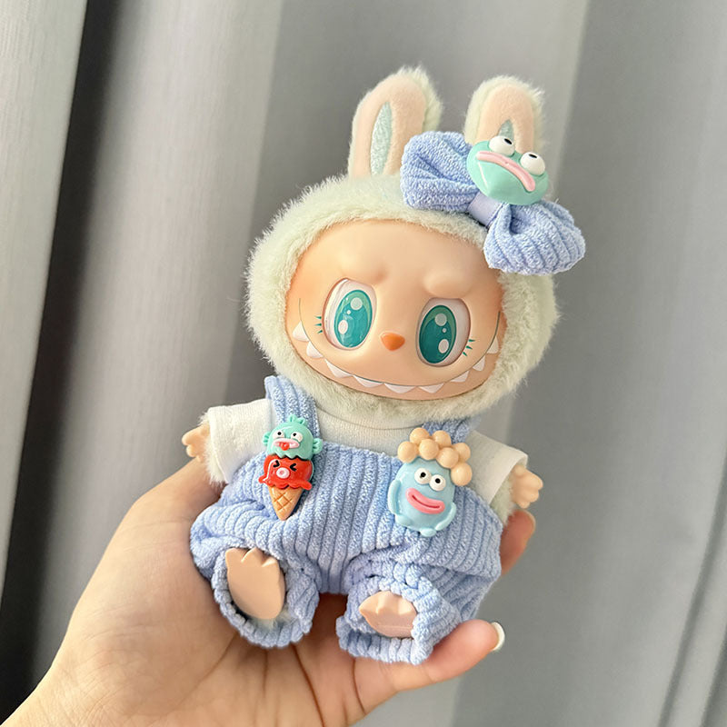 Labubu-Style Doll Outfit Set – 3-Piece Party Clothes