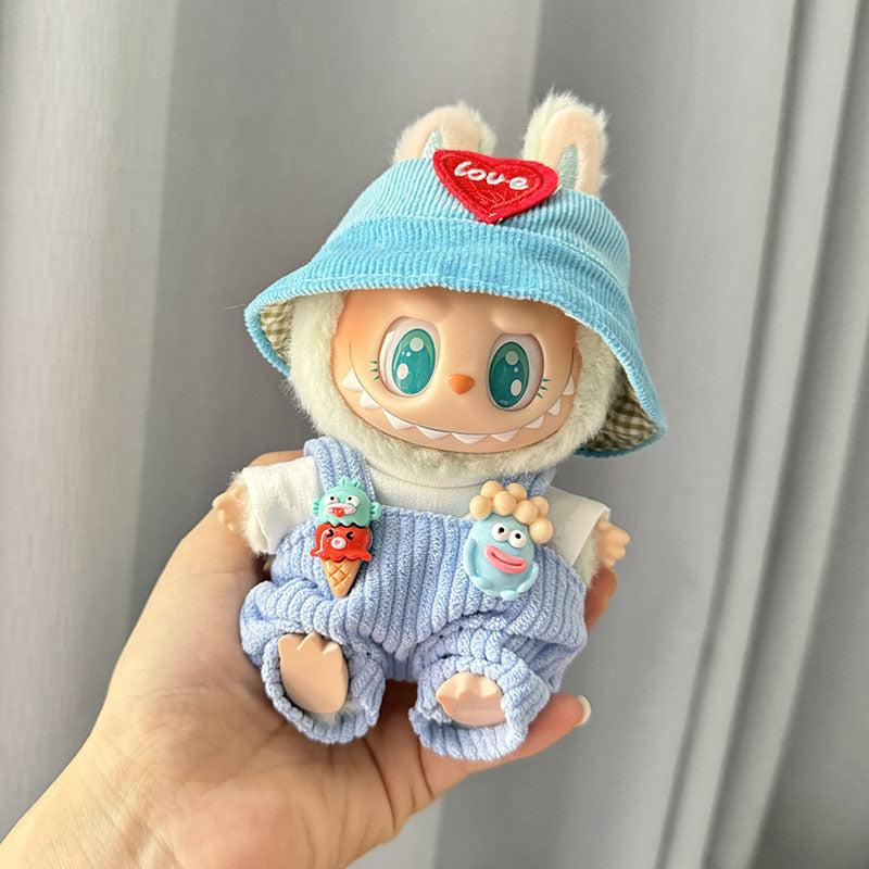 Labubu-Style Doll Outfit Set – 3-Piece Party Clothes