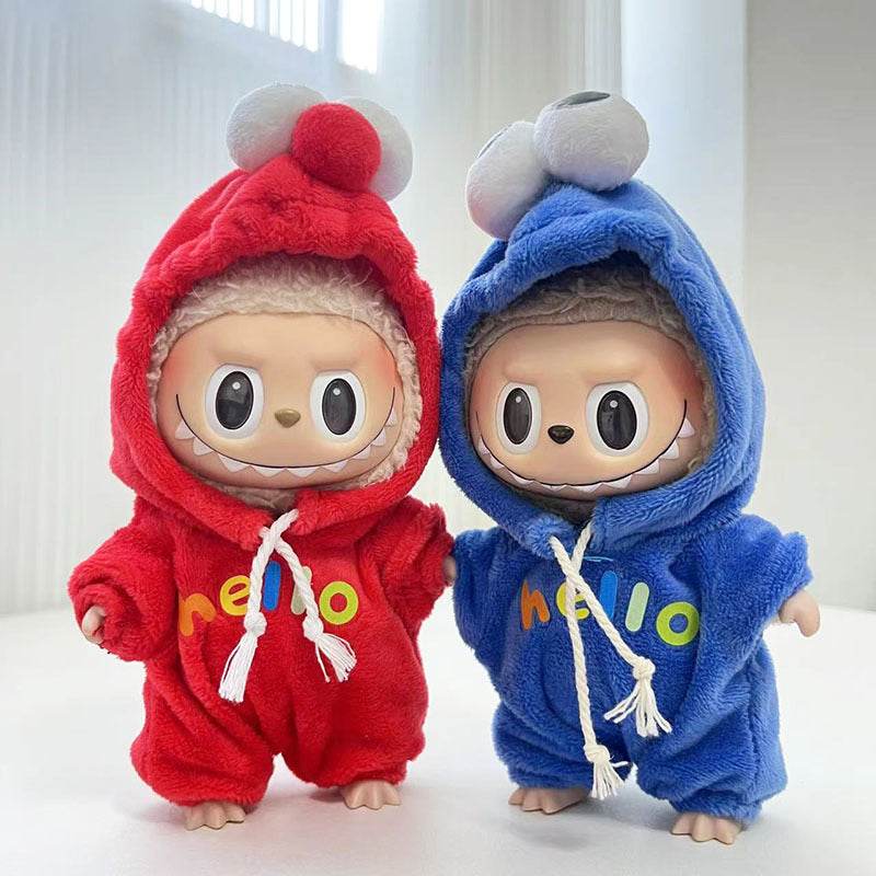 Labubu Clothing Set for Coordinated Keychain Style