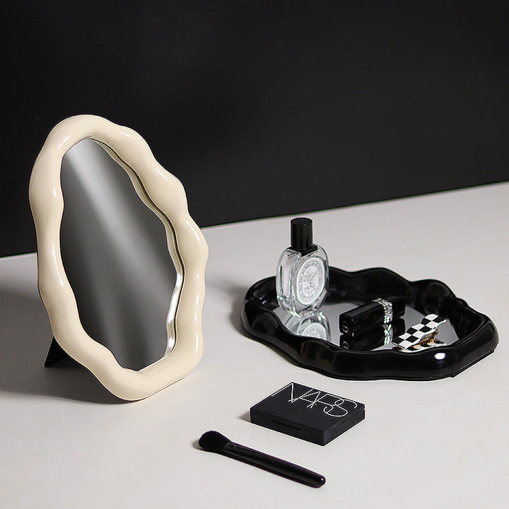 Cloud Makeup Mirror Desktop Storage Box Vanity Decor