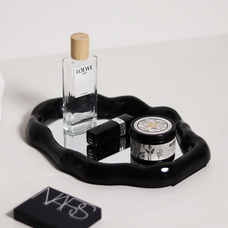 Cloud Makeup Mirror Desktop Storage Box Vanity Decor