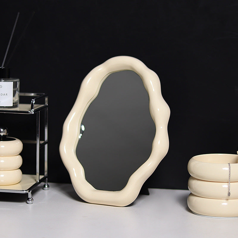 Cloud Makeup Mirror Desktop Storage Box Vanity Decor