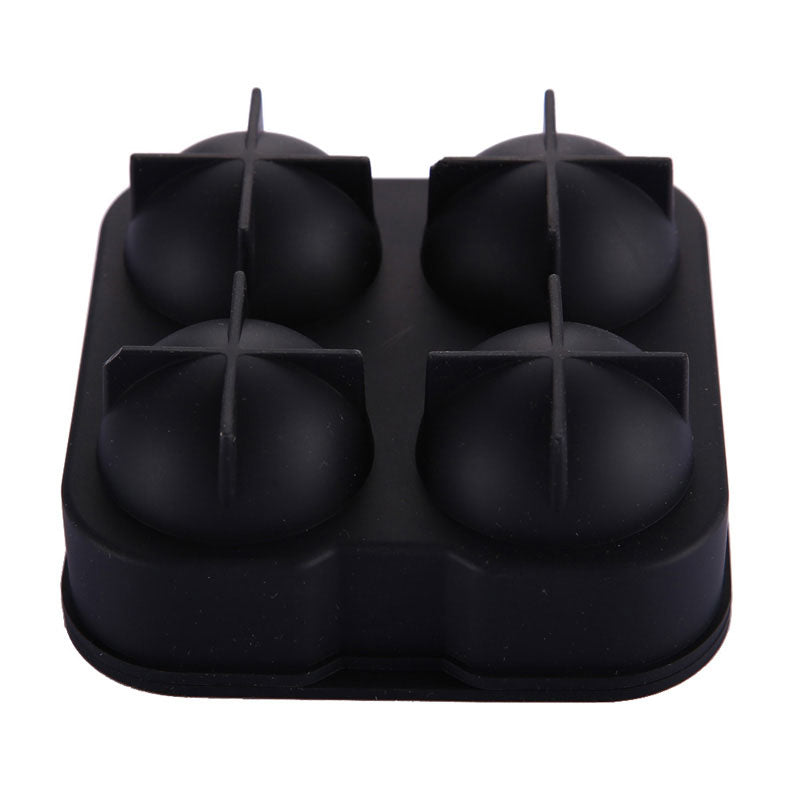 Silicone Ice Ball Maker for Whiskey: 4 Large Spheres