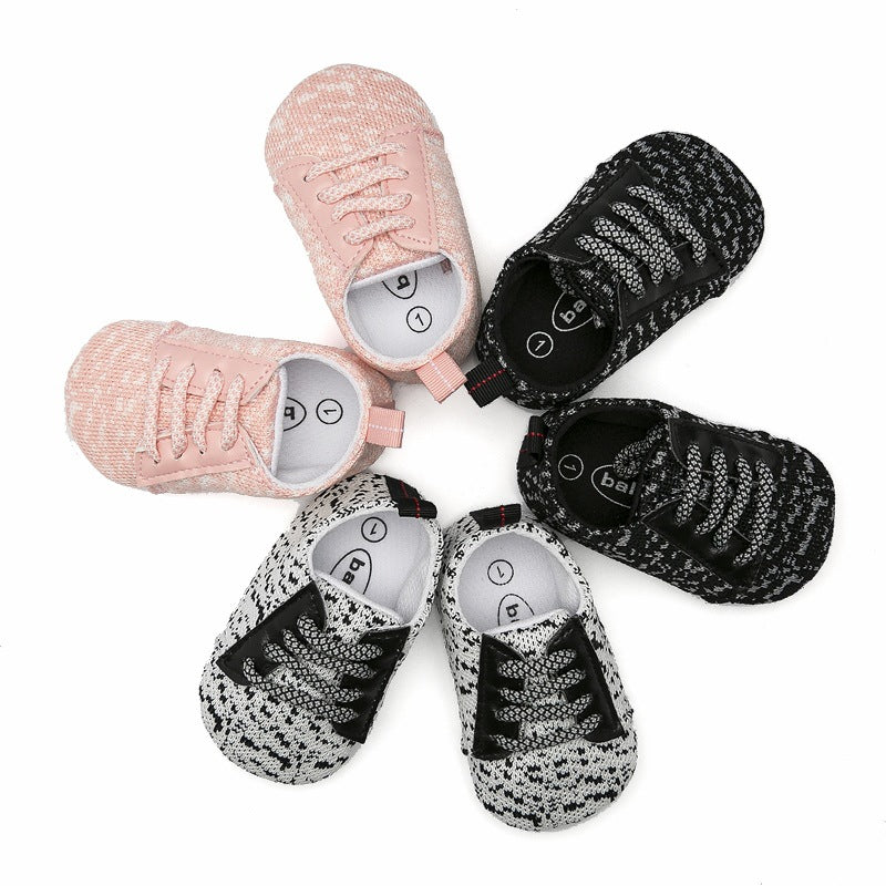 Baby Sneakers with Soft Flexible Non-Slip Rubber Soles