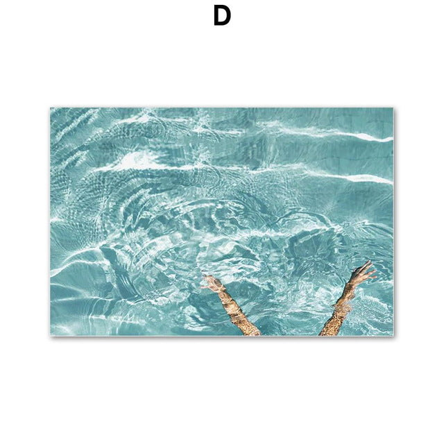 Tropical Coastal Canvas Wall Art for Relaxed Decor