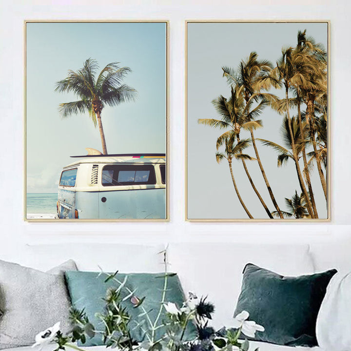 Tropical Coastal Canvas Wall Art for Relaxed Decor