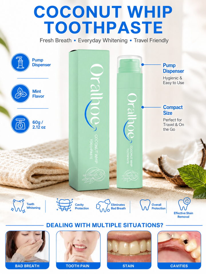 Toothpaste with Coconut Oil — Whiter Teeth & Fresh Breath