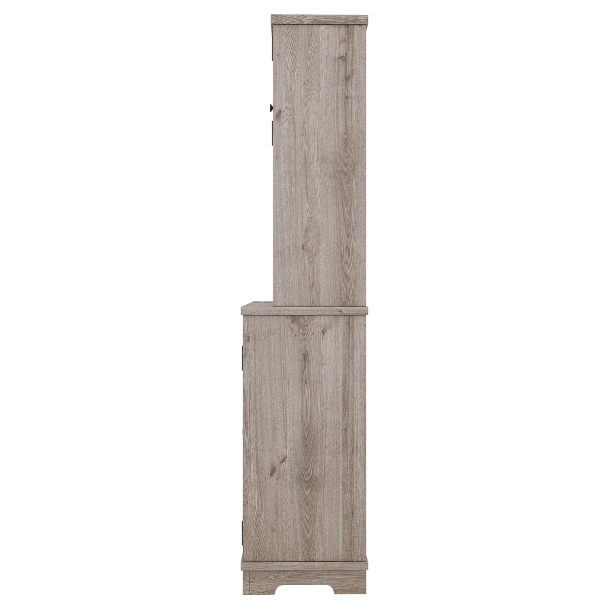 Farmhouse Coffee Bar Cabinet with Wine Rack & Storage