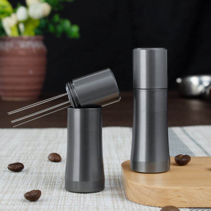Espresso Coffee Powder Disperser, Brushed Stainless Steel