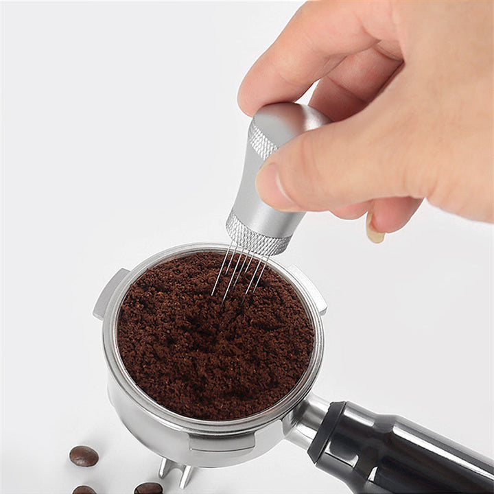 Espresso Distribution Needle Tool With Base for Even Puck