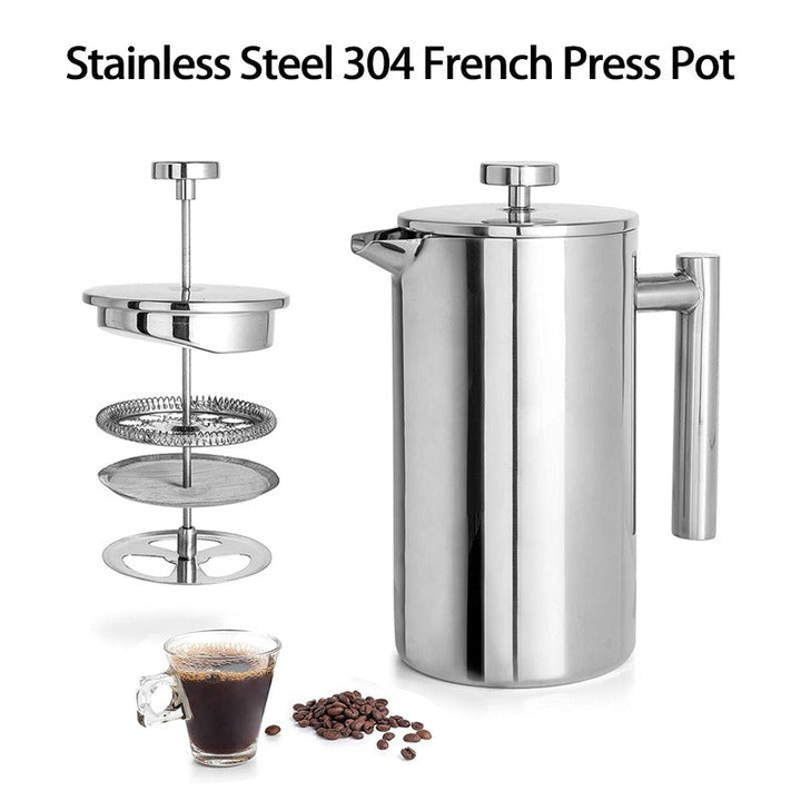 French Press 304 Stainless Steel 17 oz Double-Wall