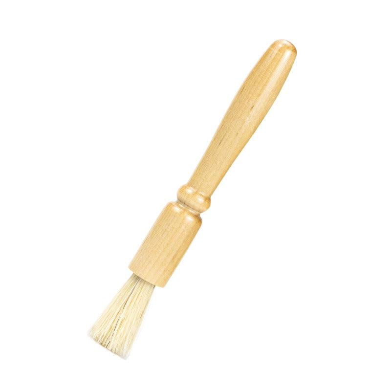 Pig Hair Coffee Grinder Brush With Solid Wood Handle